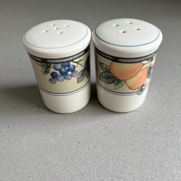 Mikasa Intaglio CAC29 Garden Harvest Classic Salt and Pepper Shakers Set - Picture 2 of 7